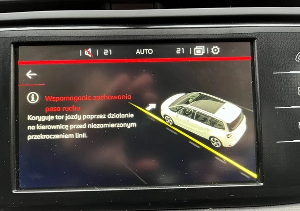 Citroen C4 SpaceTourer cena 61600 przebieg: 105900, rok produkcji 2019 z Szczecin małe 596